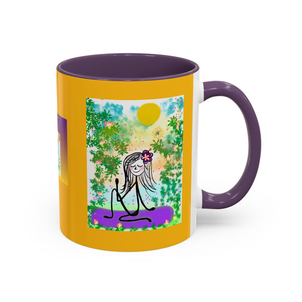 Honey Girl & Bee Accent Coffee Mug (11, 15oz)