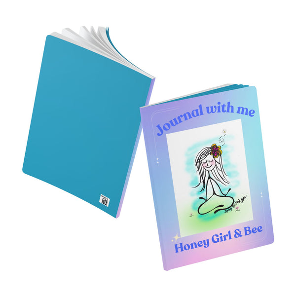 Honey Girl & Bee Softcover Childrens Journal
