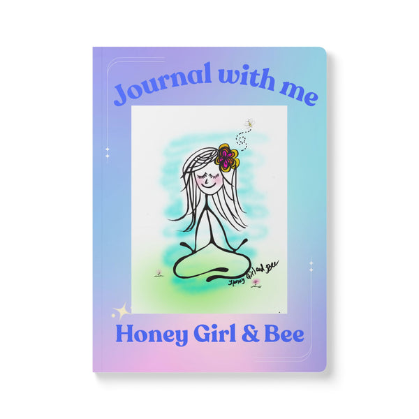 Honey Girl & Bee Softcover Childrens Journal