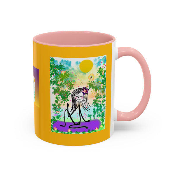 Honey Girl & Bee Accent Coffee Mug (11, 15oz)