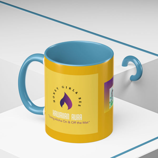 Honey Girl & Bee Accent Coffee Mug (11, 15oz)