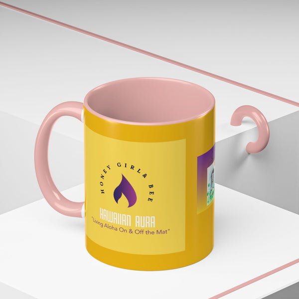 Honey Girl & Bee Accent Coffee Mug (11, 15oz)