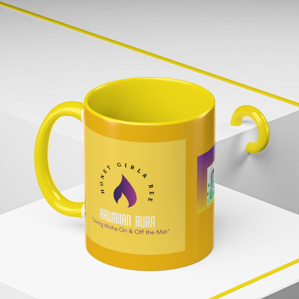 Honey Girl & Bee Accent Coffee Mug (11, 15oz)