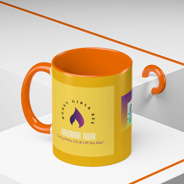 Honey Girl & Bee Accent Coffee Mug (11, 15oz)