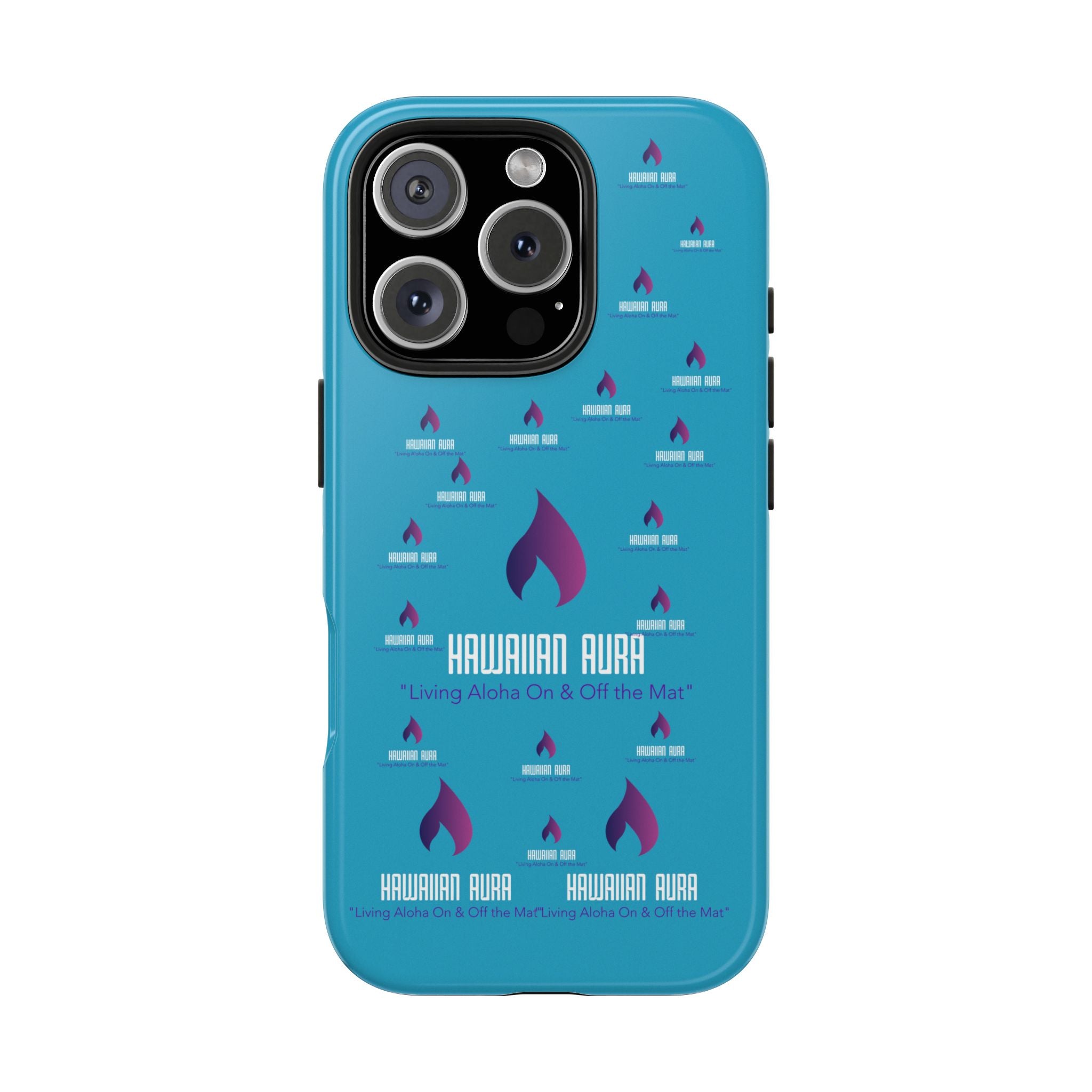 Hawaiian Aura Logo Vibe Phone Cases, Tough Cases for Aloha Spirit, Style and Protection, Gifts for Beach Lovers, Durable Phone Accessories