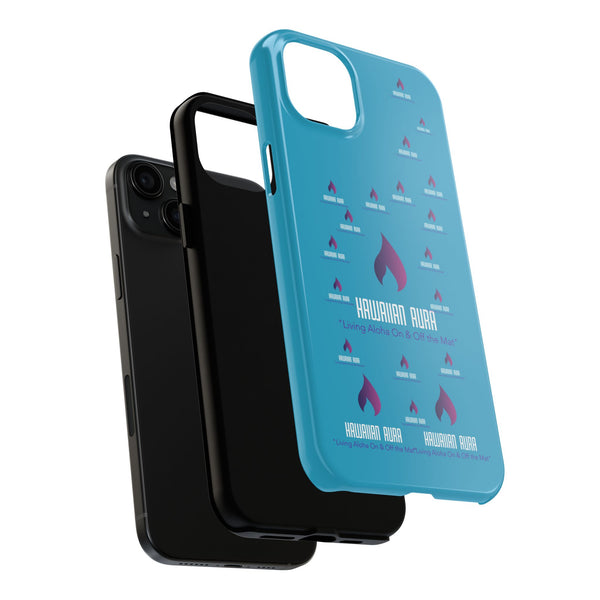 Hawaiian Aura Logo Vibe Phone Cases, Tough Cases for Aloha Spirit, Style and Protection, Gifts for Beach Lovers, Durable Phone Accessories
